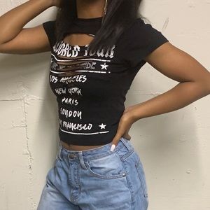 Black crop top 💕.